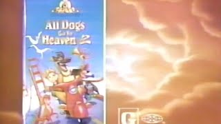 All Dogs Go To Heaven 2 Vhs Commercial 1997