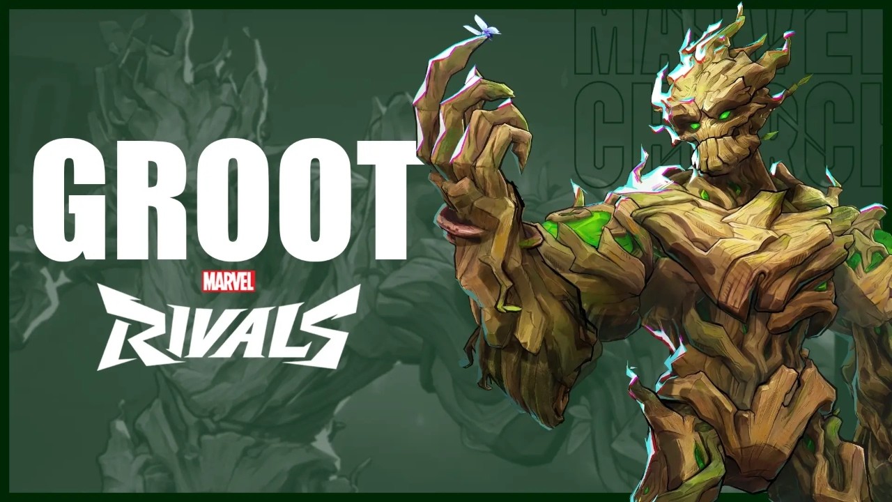 I became the Groot that you see in the movies, in Marvel Rivals!