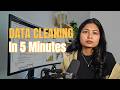 What is Data Cleaning in Data Analytics - Describe Various Methods of Data Cleaning  #dataanalyst