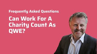Can Work For A Charity Count As QWE