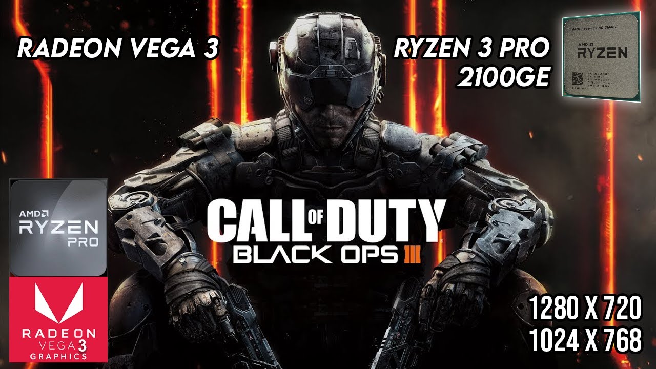 Ryzen 3 PRO 2100ge - Call of Duty Black Ops 3 [16GB]