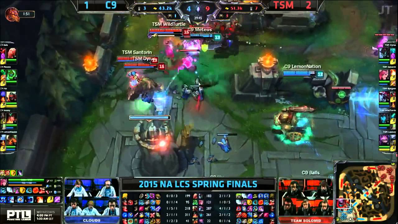 TSM vs C9 - Game 4 Highlights - NA LCS Spring Finals 2015