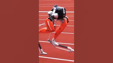 World fastest 100 meters by a bipedal robot -24.73 seconds complied run.#shorts