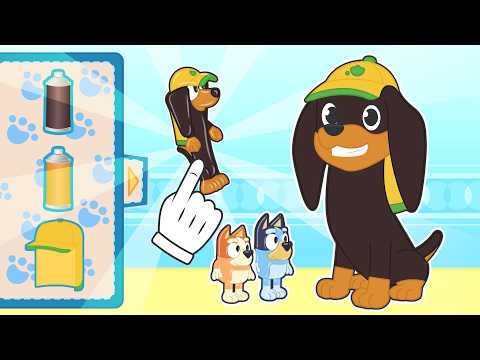 BABY PETS 🐕 Max the Dog Dresses Up as Snickers 🐾 Bluey's Friend