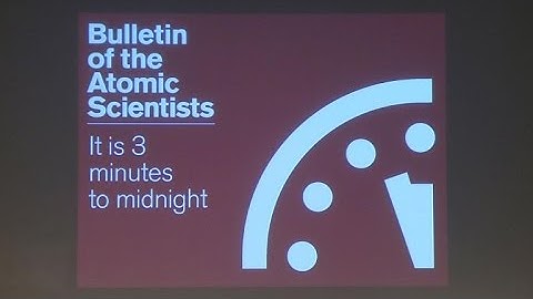 Doomsday Clock moves two minutes closer to midnight