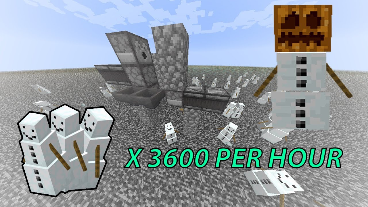 [Tutorial] AFK Fast and Efficient Snow Golem Farm 20w15a+