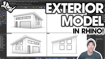 Getting Started with Rhino Part 4 - Creating an EXTERIOR MODEL!
