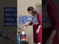 Mexican president welcomes viral World Cup duck Merlin #worldnow