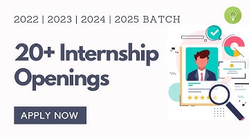 20+ Internships Openings | Web Dev Android Data Science ML Python JAVA | 2024 2023 2022 Batch