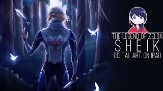 Sheik From The Legend Of Zelda - Digital Art On Ipad Reupload