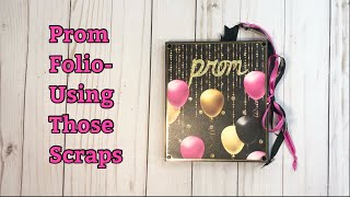 Prom Folio using my scraps from CCC NYE Virtual Retreat goodies | Midnight Kiss Collection from CCC
