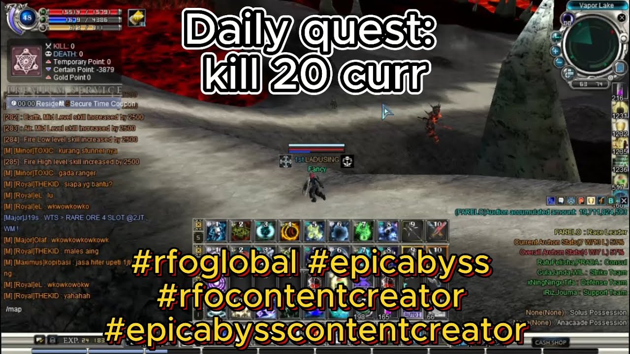 RF Online ORIGIN: Bellato Classic - Kill 20 Curr to Complete Daily Quest