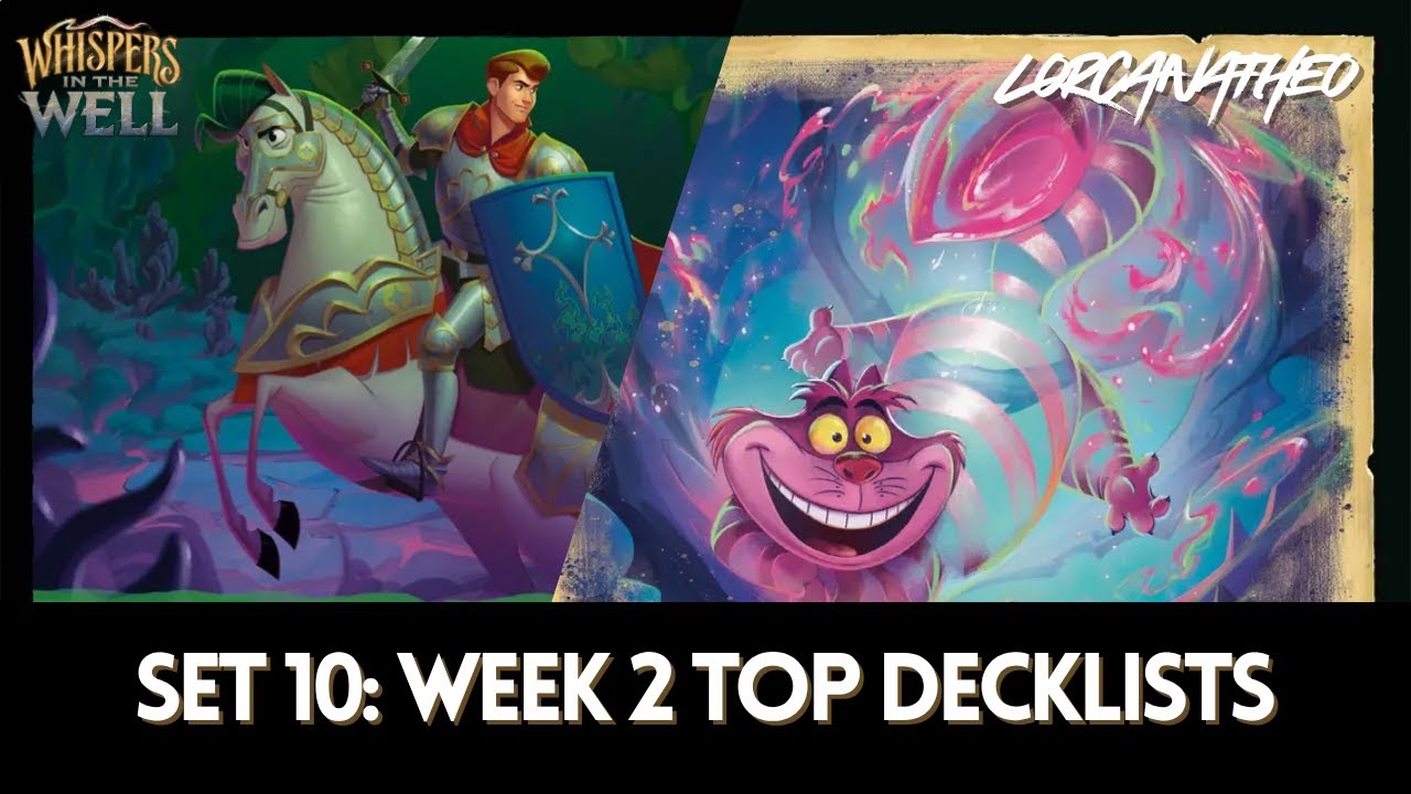 lorcana set 10 cards Disney Lorcana: 10, Whispers in the Well 1 lore tracker Disney Lorcana - Playmat -