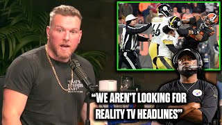 Pat McAfee Reacts To Mike Tomlin's Comments About Facing Myles Garrett