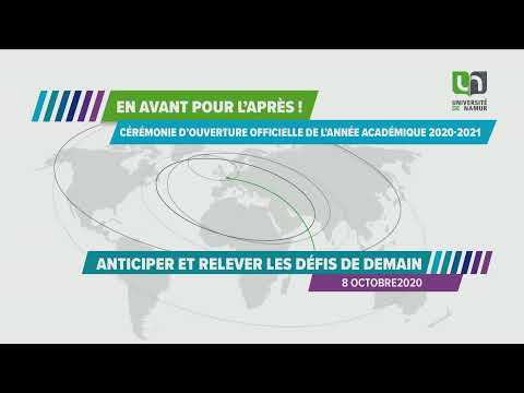 Rentrée académique UNamur 2020