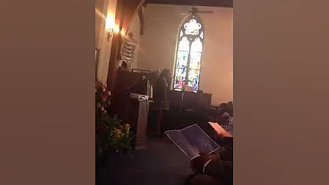 Mom's funeral - Mia singing