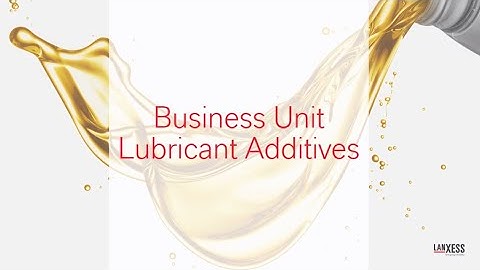 Lubricant Additives Introduction