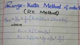 Runge Kutta Method of order 4 # Numerical analysis ll