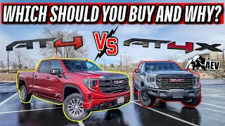 GMC SIERRA 1500 AT4 vs AT4X AEV EDITION! WHICH SHOULD you BUY and WHY? *Comprehensive Review*