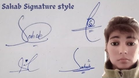 Sahab name signature#gracefull signature style#name signature with arooj
