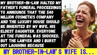 During my father's funeral, my brother-in-law revealed that my wife was set to inherit the $40 mill…