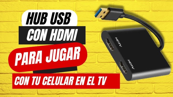 📺🔌📲 Cómo CONECTAR MÓVIL a TV por ADAPTADOR HDMI a USB C 2024 PASO a PASO  