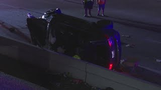 Child critically injured in rollover crash during chase, Houston police say