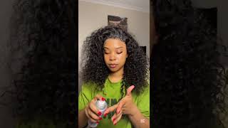 😍💯 curly wig install tutorial #wiginstall #wigs #wig #hairstyle #hair #curlywig #curlyhair #curls