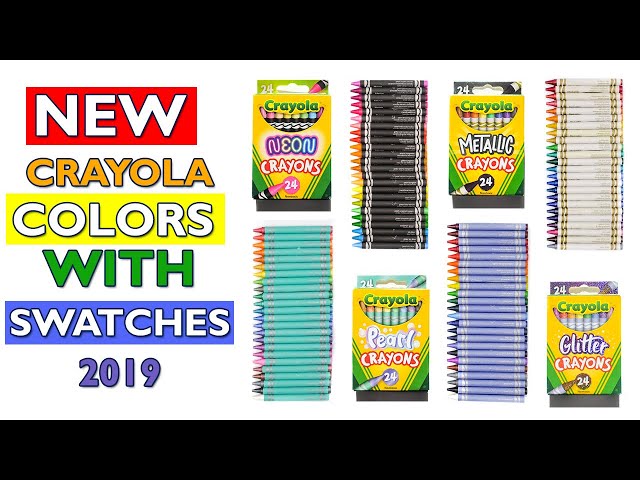 New Bundle Of 3 Crayola Crayons in Pearl, Glitter and Neon color