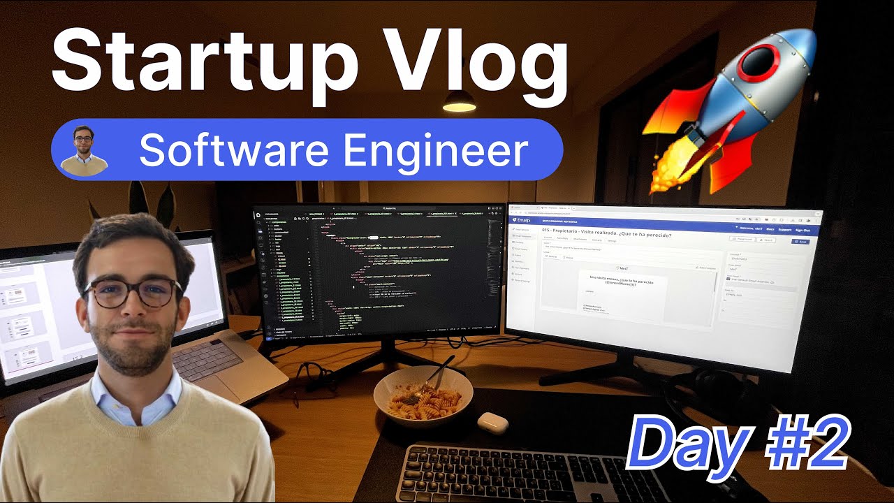 Day in a life creating a Startup (as a Software Engineer) - YouTube