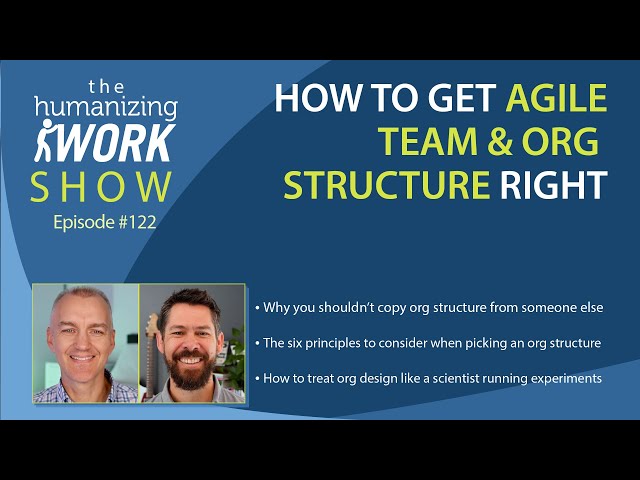 How to Get Agile Team & Org Structure Right | Humanizing Work Show