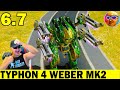 MAD SNIPER 800 M! REPTILOID TYPHON + 4 WEBER MK2 WAR ROBOTS REMASTERED 6.7 MAX GAMEPLAY WR