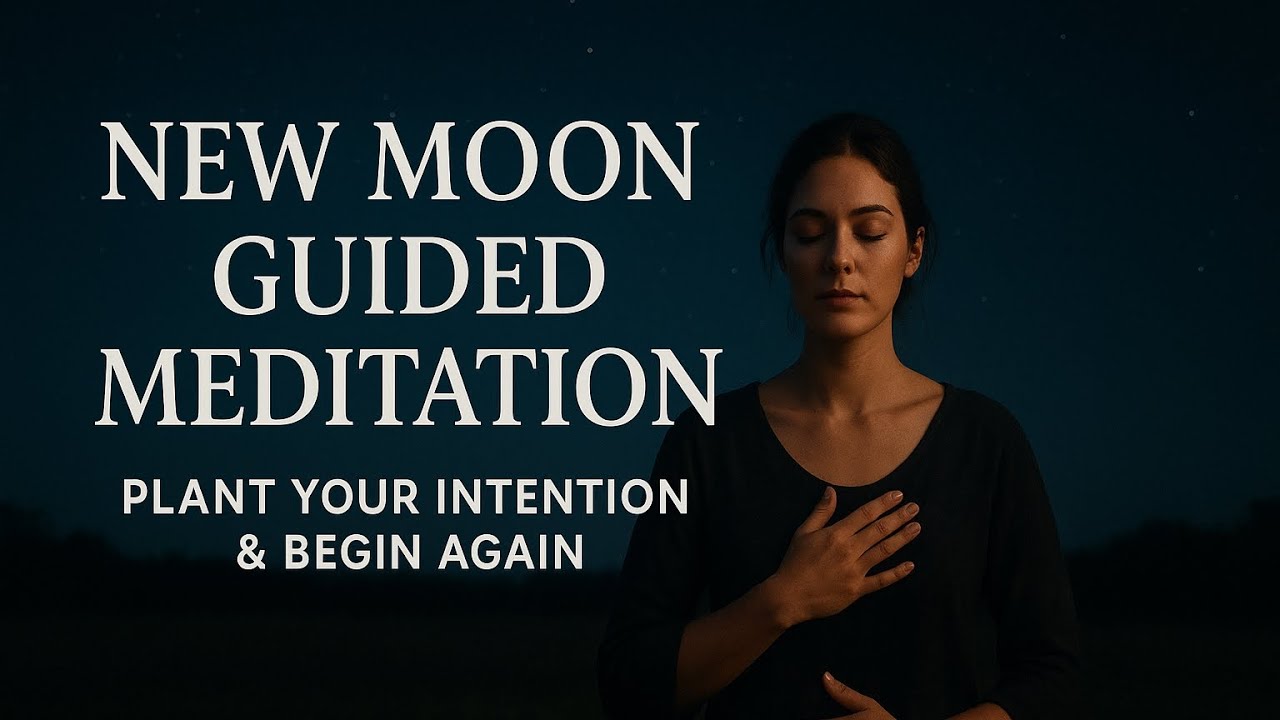 🌑 NEW MOON Guided Meditation for Deep Renewal Plant Your Intention ...