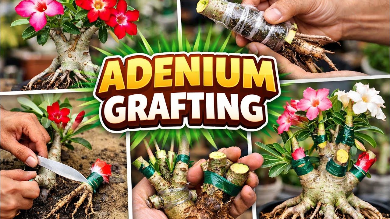 अडेनियम की ग्राफ्टिंग करें बिल्कुल आसान तरीके से ll how to graft adenium plant ll