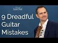 9 mistakes guitarists should avoid