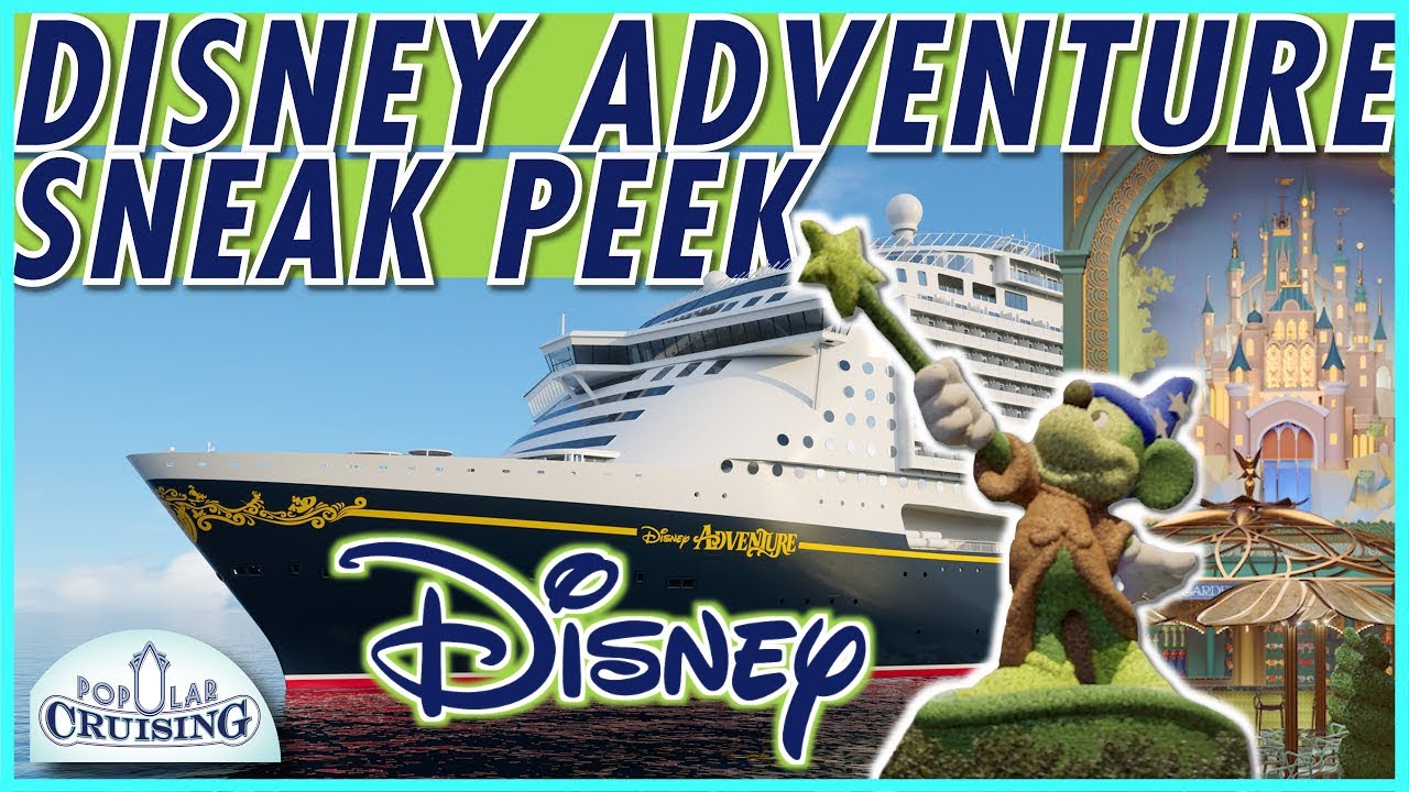 Disney ADVENTURE Sneak Peek! 🚢 First Look at the 2026 Disney Cruise Ship & Imagination Garden