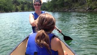 Canoeing on Table Rock Lake - July 2013