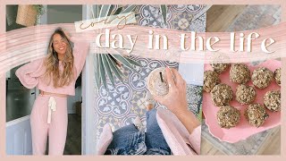 DAY IN THE LIFE | errands, flower basket DIY, & making healthy energy balls! ✨