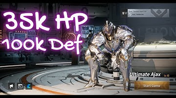 Immortal Ajax 35k HP 100k defense and a +45% Gun Build - The First Descendant Build Guide