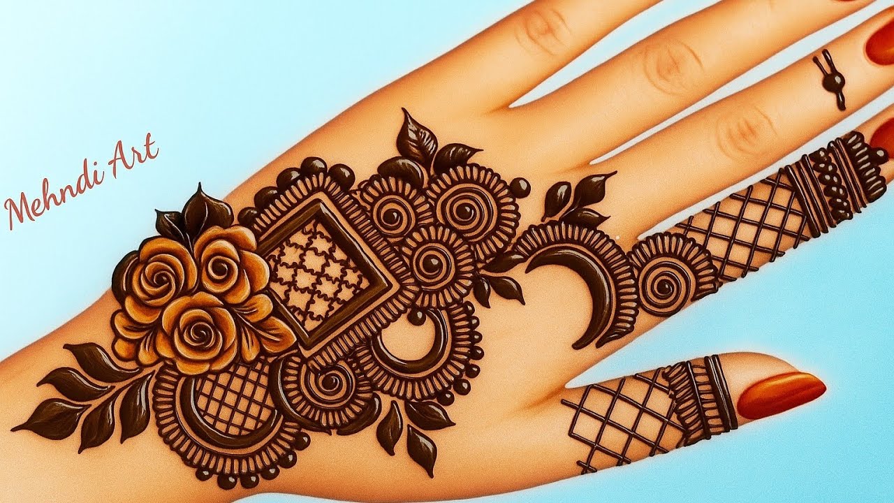 Arabic mehndi | सरल मेहंदी डिजाइन | Mehndi design | Mehndi | Cone design | Floral design 