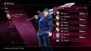 Sword Art Online Last Recollection all Playable characters