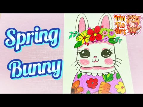 Video How to Draw a Bunny Easy For Kids. Cách vẽ con thỏ... - youtube