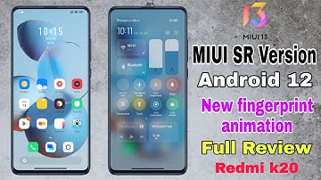MIUI 13 SR VERSION FOR REDMI K20 !! Android 12 ! Full CUSTOMISATION ROM ! MIUISR Wister Full Review