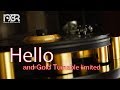 Audiophile music  hello and gold limited turnable  natural beat record