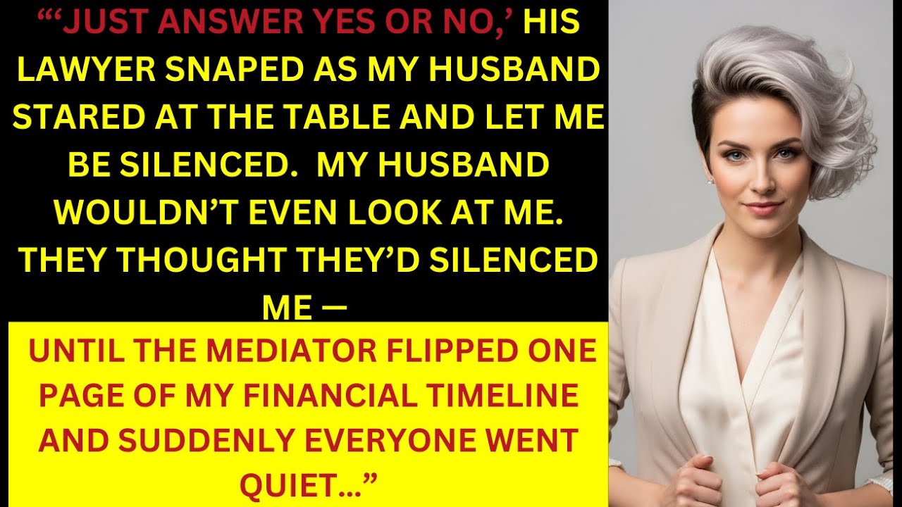 My Husband Let His Lawyer Silence Me — The Financial Timeline Spoke Louder Than I Ever Could