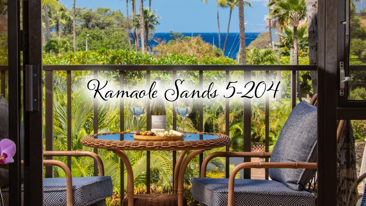 Kamaole Sands 5-204 - Short Term Vacation Rental with Ocean and Sunset Views