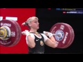 2015 World Weightlifting Women's  69 kg C+Jerk Group A