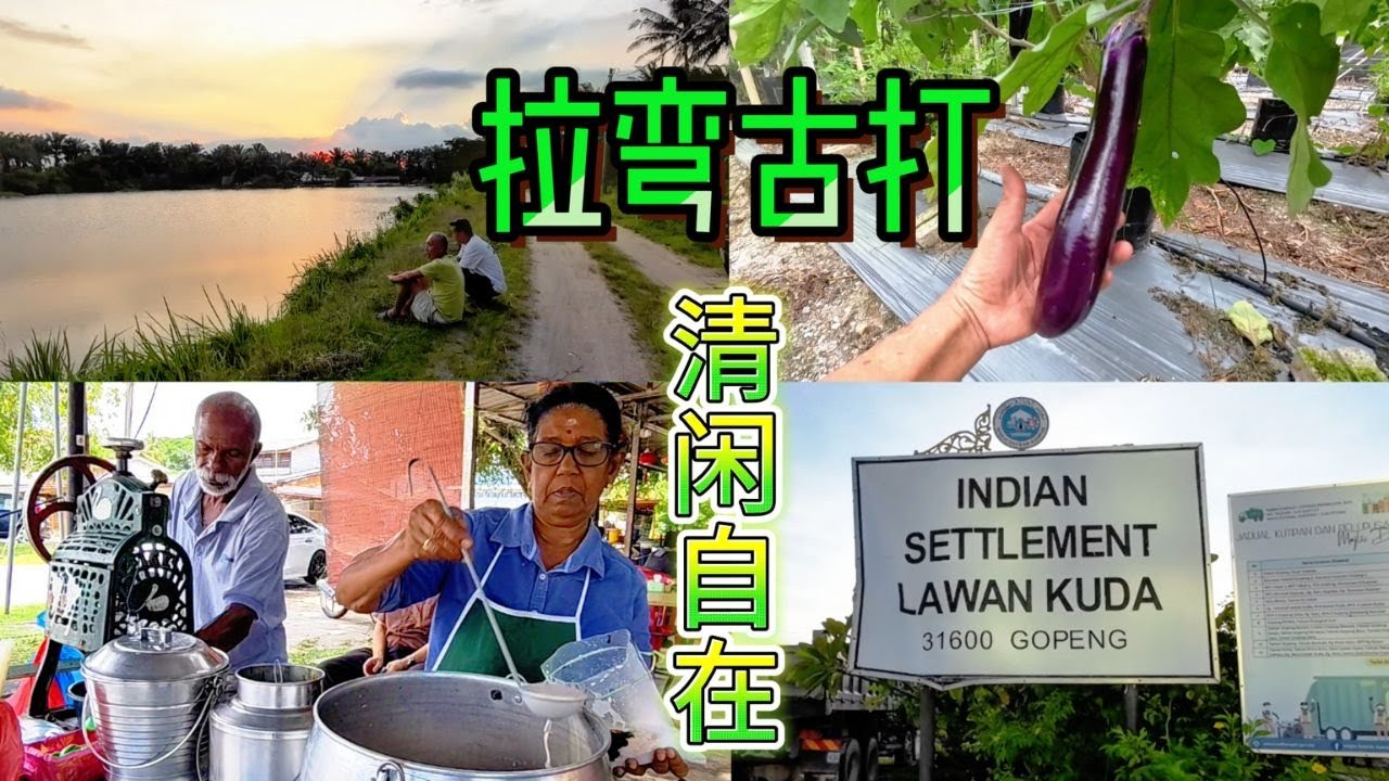 拉弯古打 / 晨曦与晚霞 / 茄子园与鱼塘 /  修脚车吃Cendol / 务边周围的的大自然景色 /