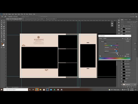How To Design Wedding Album In Adobe Photoshop Weddingalbum Folderizealbum Albumdesign