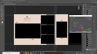 How to design wedding album in Adobe Photoshop #weddingalbum #folderizealbum #albumdesign